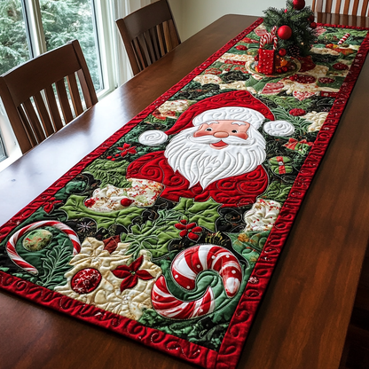 Jolly Holly Run Quilted Table Runner NCU0DK1354