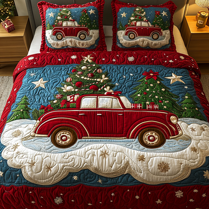 Jolly Journey 3-Piece Quilted Bedding Set NCU0VH950