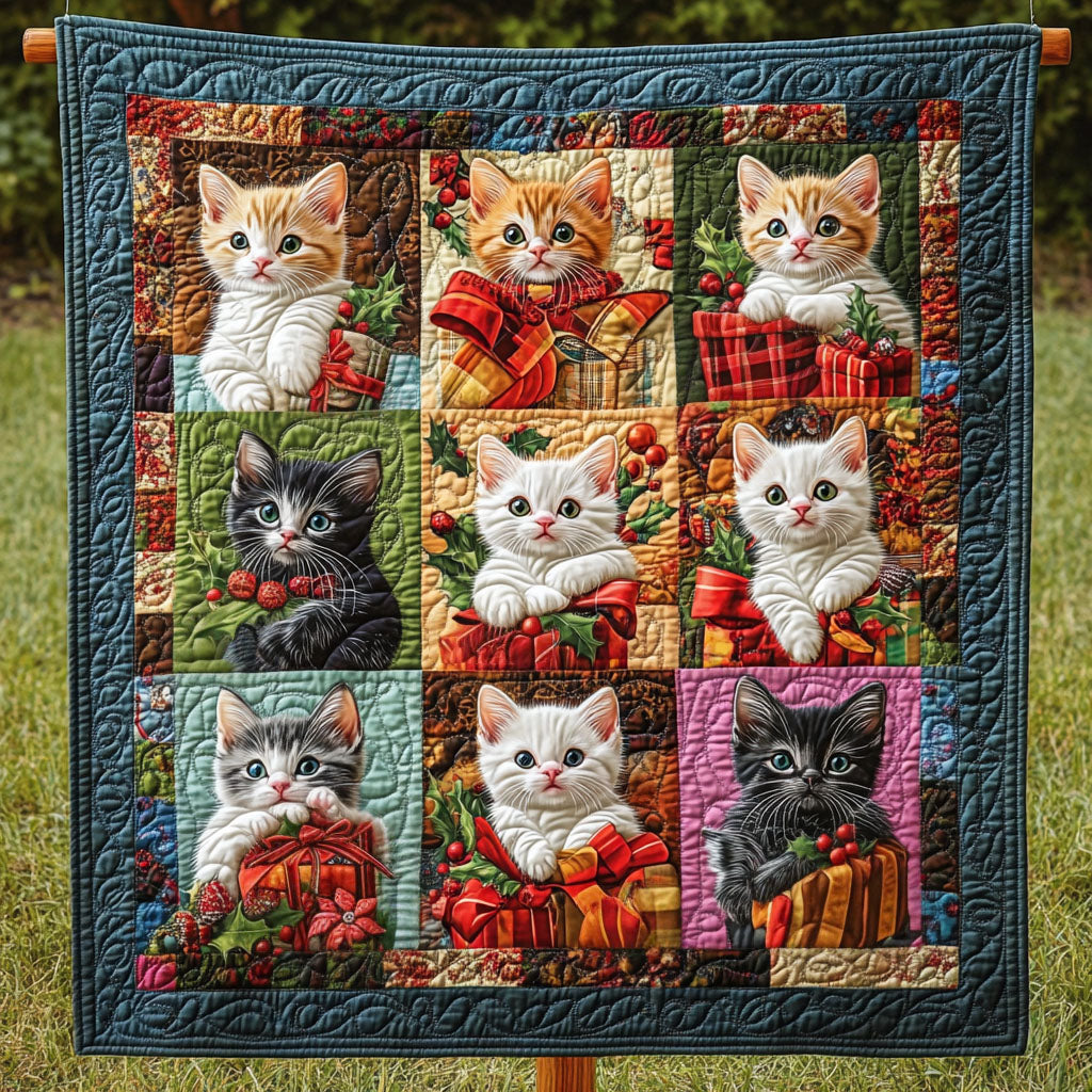 Jolly Kittens Quilted Blanket NCU0PT1371