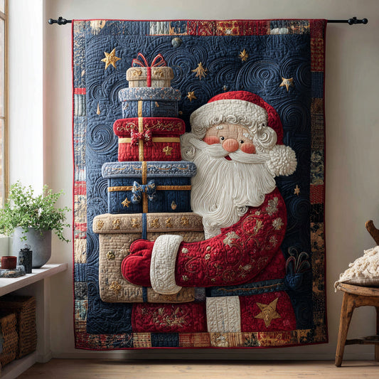 Jolly Santa Claus Quilted Blanket NCU0HH239