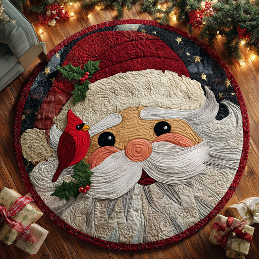 Jolly Santa Quilted Round Mat NCU0TV326
