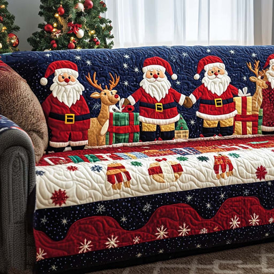Jolly Santa Quilted Sofa Cover NCU0NT10762