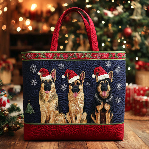Jolly Shepherd Quilted Tote Bag NCU0TV1323