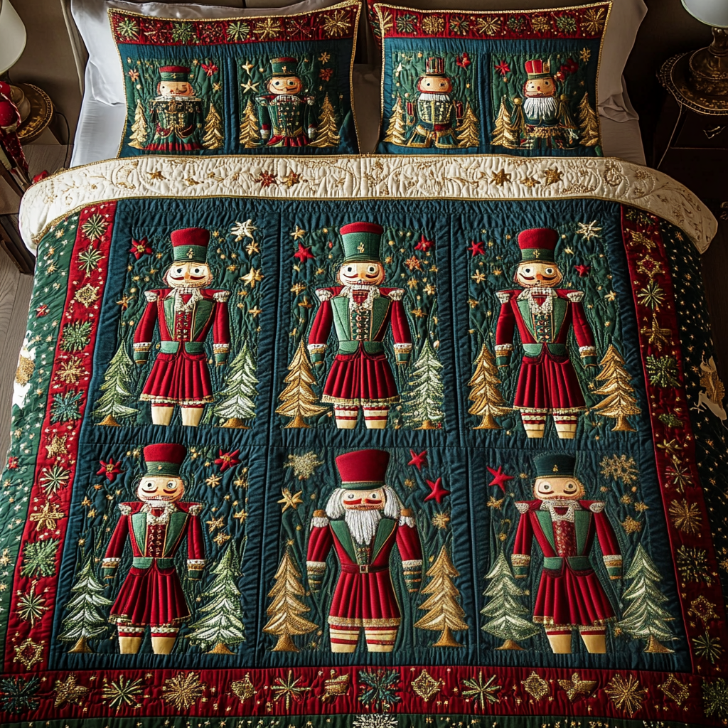 Jolly Soldiers 3-Piece Quilted Bedding Set NCU0VH871