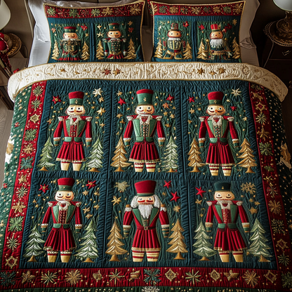 Jolly Soldiers 3-Piece Quilted Bedding Set NCU0VH871