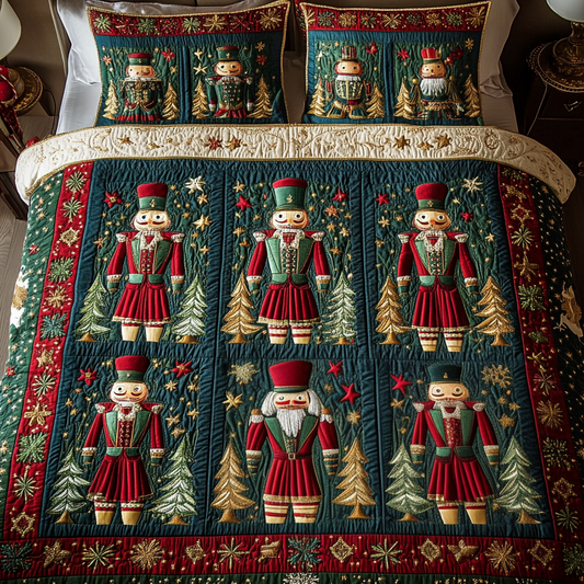 Jolly Soldiers 3-Piece Quilted Bedding Set NCU0VH871