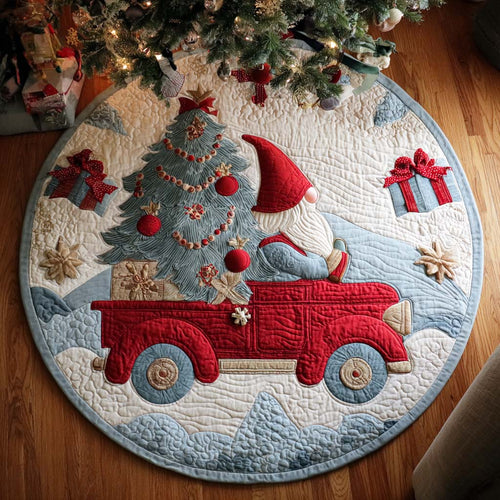 Jolly Tree Quilted Round Mat NCU0TD268