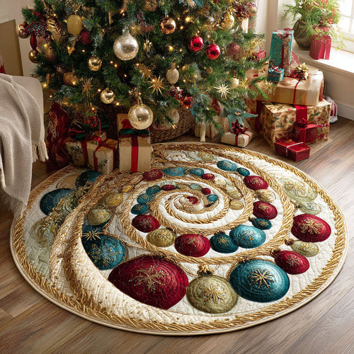Jolly Tree Quilted Round Mat NCU0TD338