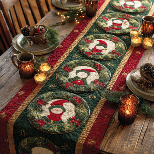 Jolly Tree Quilted Table Runner NCU0TD408