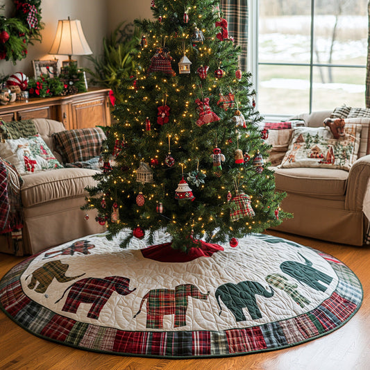 Jolly Trunks Quilted Christmas Tree Skirt NCU0DV7829