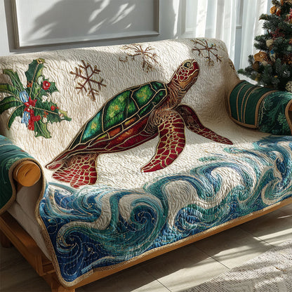 Jolly Turtle Beach Quilted Sofa Cover NCU0PT10703