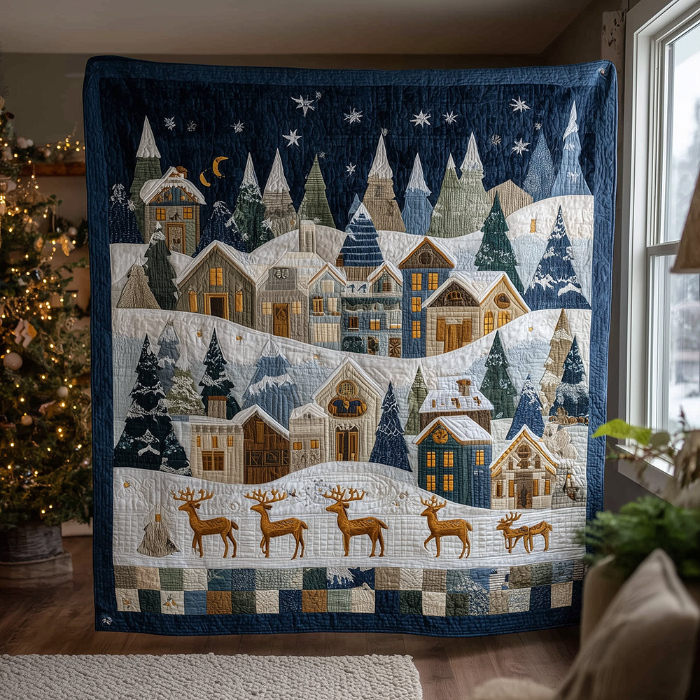 Jolly Village Quilted Blanket NCU0TH3512