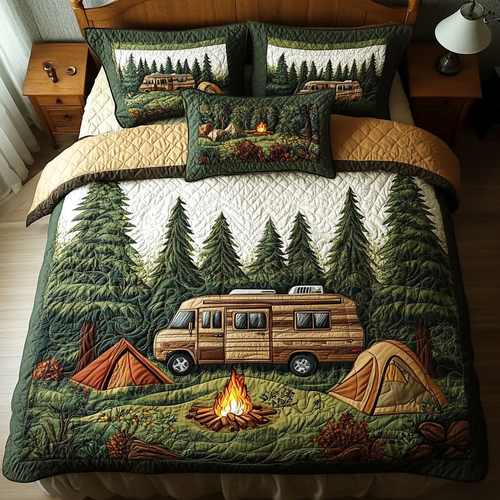 Journey Ahead 3-Piece Quilted Bedding Set NCU0DK7001