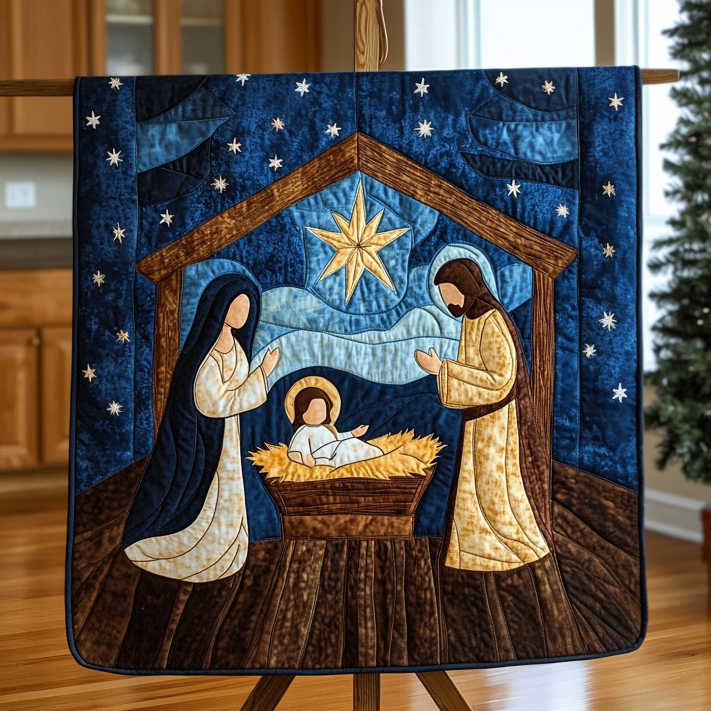 Journey to Bethlehem Quilted Blanket NCU0PT1444