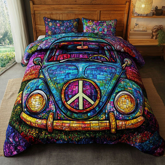 Joy Ride Nights 3-Piece Quilted Bedding Set NCU0PT5316
