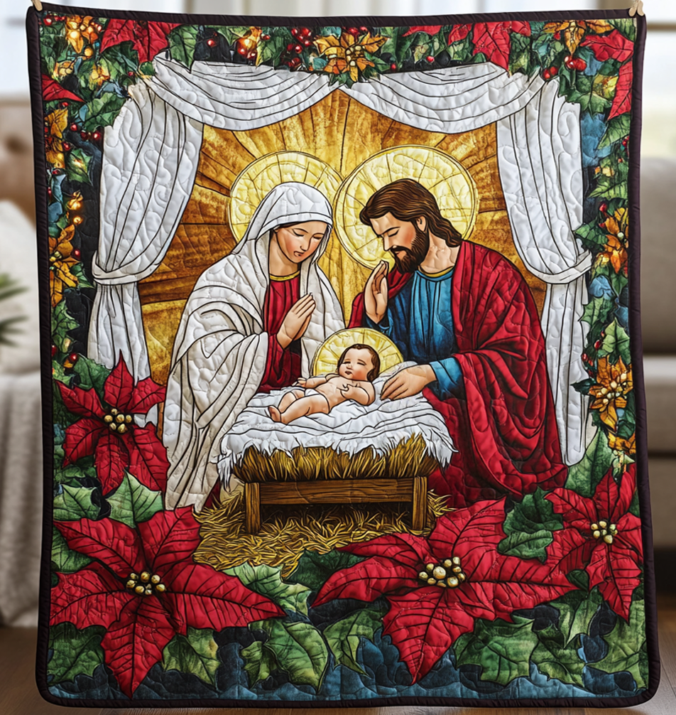 Joy to the World Quilted Blanket NCU0VH383