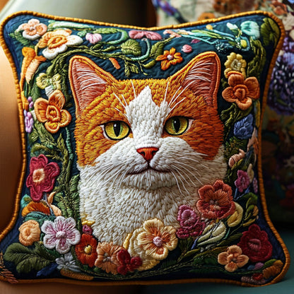 Joyful Cat Beauty Quilted Pillow Case NCU0NT6287
