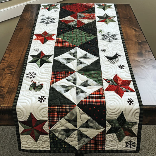 Joyful Christmas Traditions Quilted Table Runner NCU0PT1640