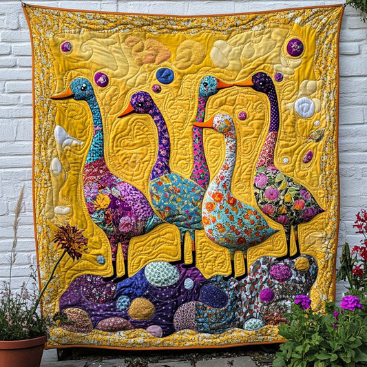 Joyful Duck Moments Quilted Blanket NCU0NT8254