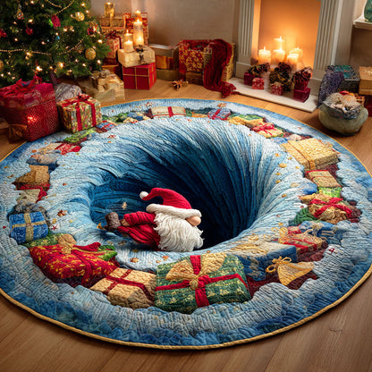 Joyful Gifts Quilted Round Mat NCU0TD785