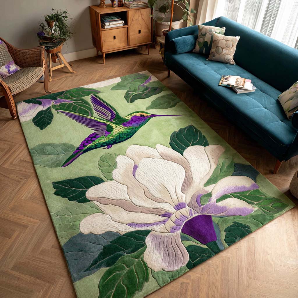 Joyful Hummingbird Area Rug NCU0NT10072