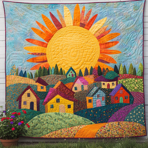 Joyful Rise Quilted Blanket NCU0NT7126