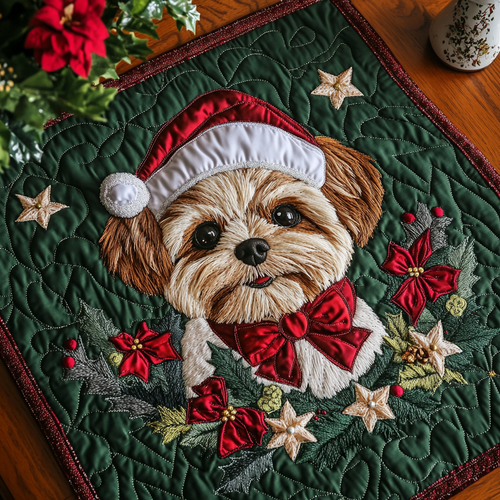 Joyful Shih Tzu Quilted Place Mat NCU0DK10722