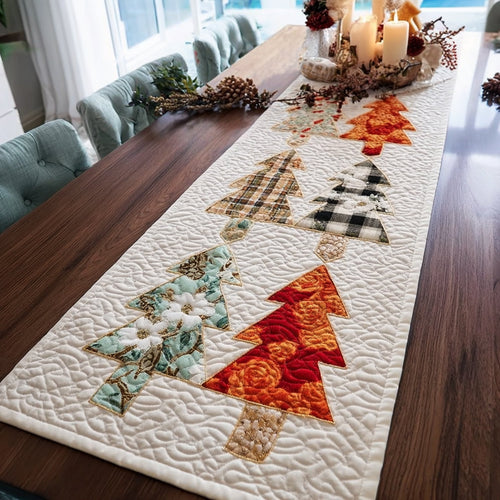 Joyful Trees Quilted Table Runner NCU0DV8735
