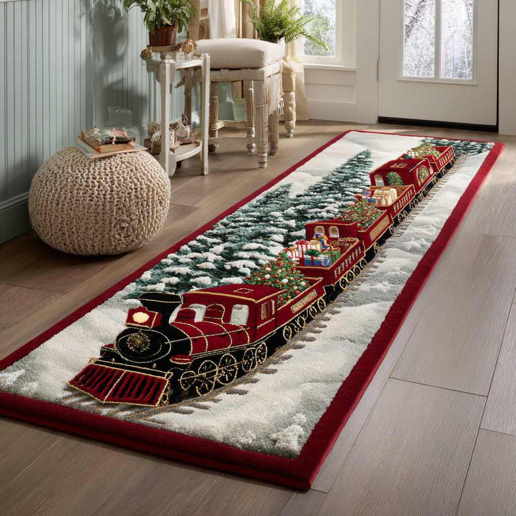 Jubilee Christmas Train Runner Carpet NCU0HH963