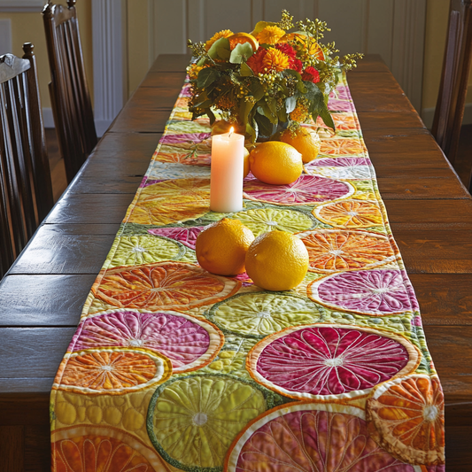 Juicy Joy Quilted Table Runner NCU0VL2515