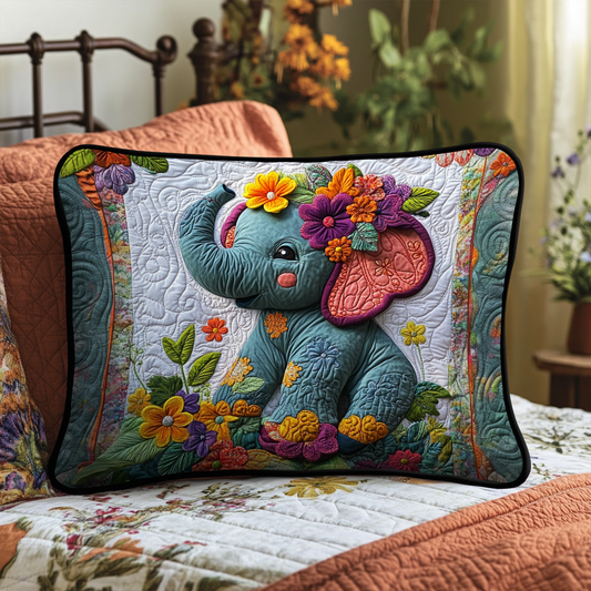 Jungle Bloom Quilted Bedding Pillow Case NCU0NT8131