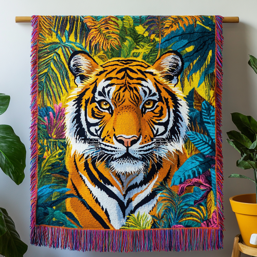 Jungle King Woven Sofa Blanket NCU0DV3896