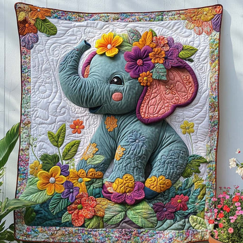 Jungle Bloom Quilted Blanket NCU0NT7873