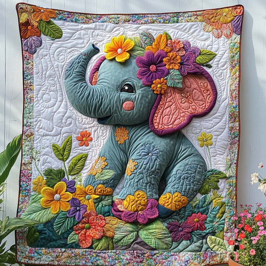 Jungle Bloom Quilted Blanket NCU0NT7873