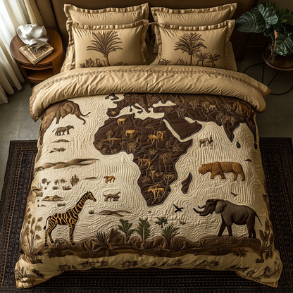 Jungle Embrace 3-Piece Quilted Bedding Set NCU0VH5562