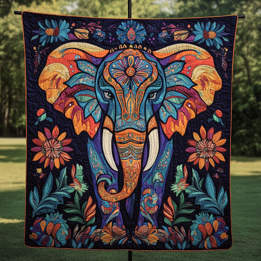 Jungle Jewel Quilted Blanket NCU0VH497