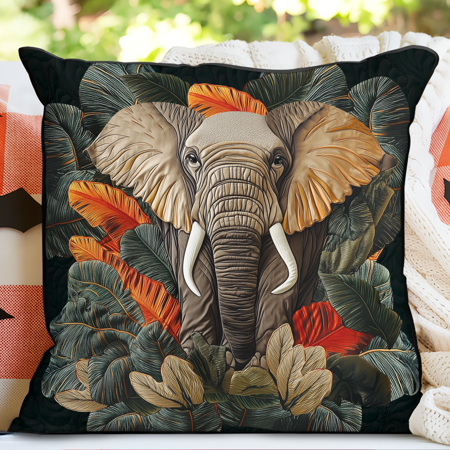 Jungle Majesty Quilted Pillow Case NCU0DK3008