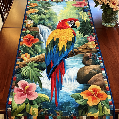 Jungle Parrot Quilted Table Runner NCU0VL1882
