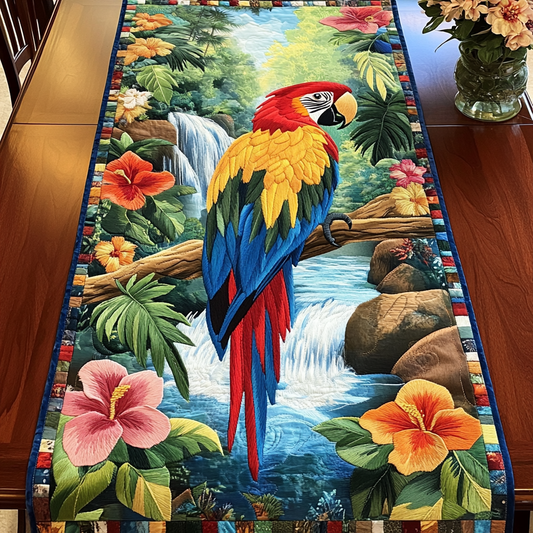 Jungle Parrot Quilted Table Runner NCU0VL1882