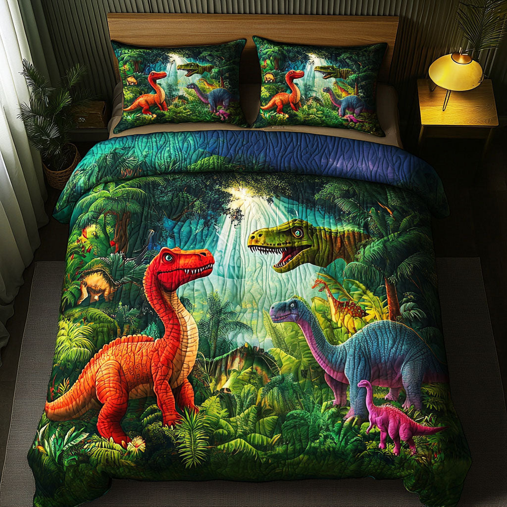 Jungle Roar 3-Piece Quilted Bedding Set NCU0NT6915