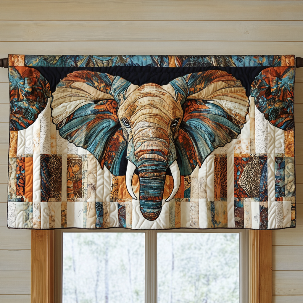 Jungle Serenity Quilted Valance NCU0DK3890