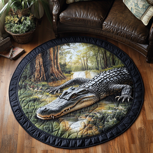 Jungle Snap Quilted Round Mat NCU0VH5117