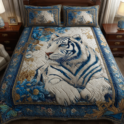 Jungle Tiger 3-Piece Quilted Bedding Set NCU0DK8378