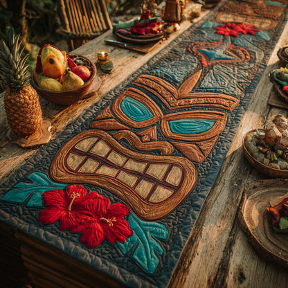 Jungle Tiki Quilted Table Runner NCU0NT12795