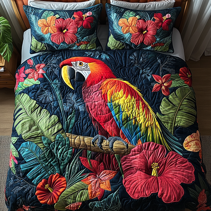 Jungle Whispers 3-Piece Quilted Bedding Set NCU0DV3024