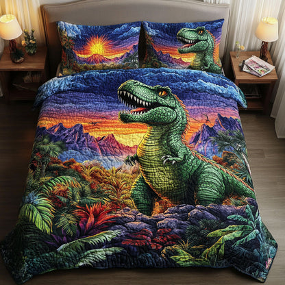 Jurassic Majesty 3-Piece Quilted Bedding Set NCU0NT6919