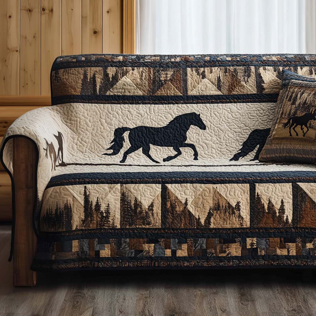 Cowboy Quilted Sofa Cover NCU0VT318
