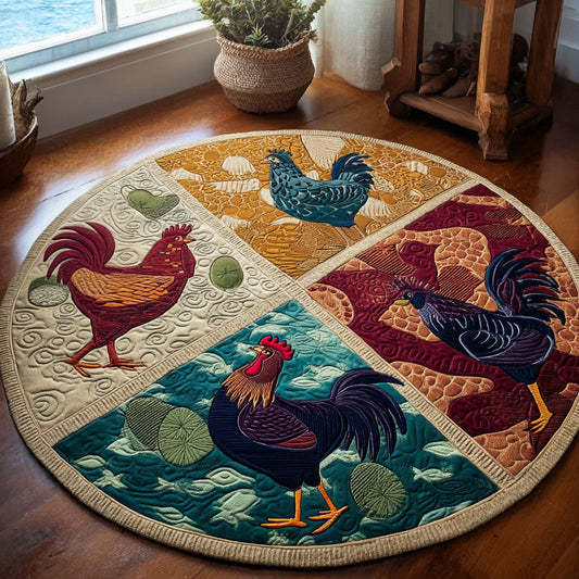 Kaleido-Clucks Round Carpet NCU0PT9865
