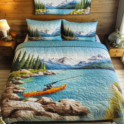 Kayak Dreams 3-Piece Quilted Bedding Set NCU0PT6490