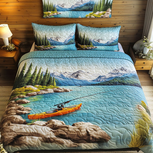 Kayak Dreams 3-Piece Quilted Bedding Set NCU0PT6490